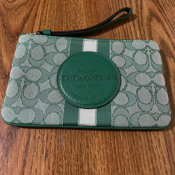 Coach Dempsey Large Corner Zip Wristlet - Picture 6 of 13